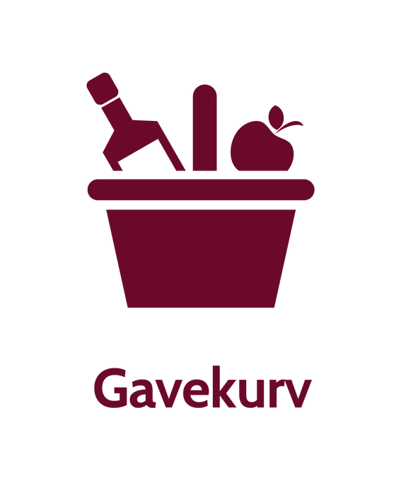 Gavekurv med vin og delikatesser (700kr)