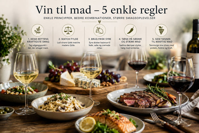 Vin til mad: 5 enkle regler til det rigtige valg
