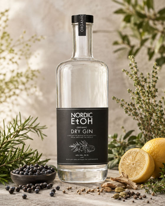 Nordic EtOH Organic Dry Gin Original Black 44% 70cl