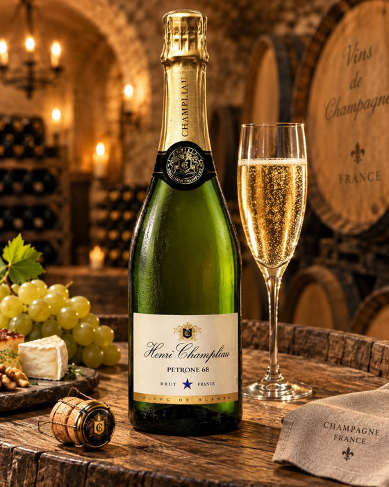 Cremant de Bourgogne Henri Champliau Petrone 68 Blanc de Blancs Brut NV