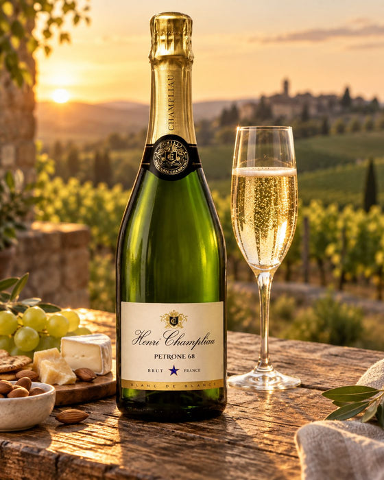 Cremant de Bourgogne Henri Champliau Petrone 68 Blanc de Blancs Brut NV