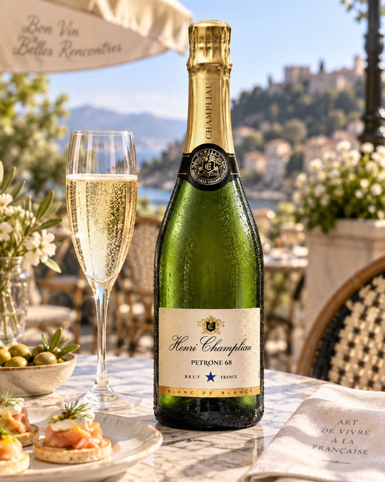 Cremant de Bourgogne Henri Champliau Petrone 68 Blanc de Blancs Brut NV