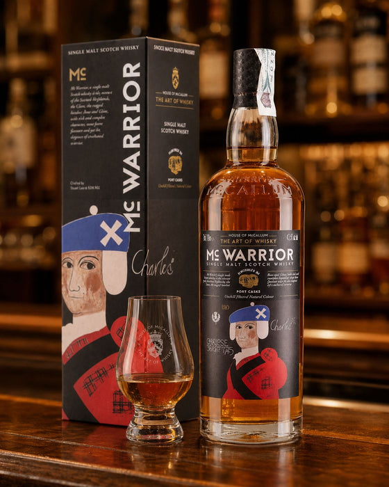 Mc Warrior Single Malt Scotch Whisky i gaveæske 43,5%