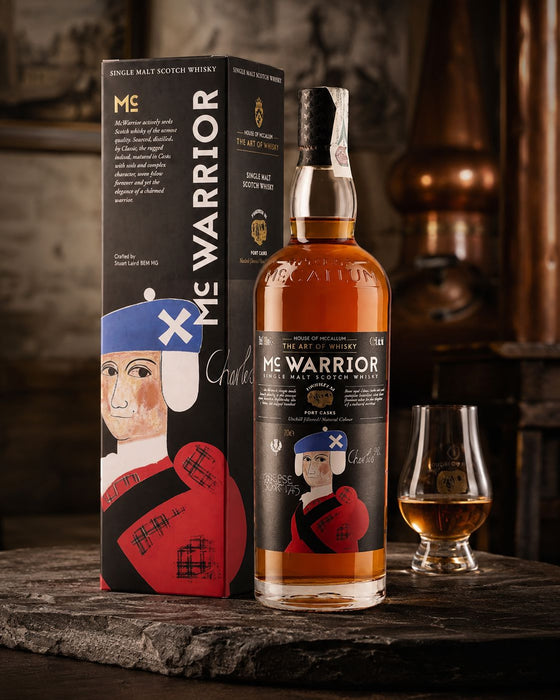 Mc Warrior Single Malt Scotch Whisky i gaveæske 43,5%