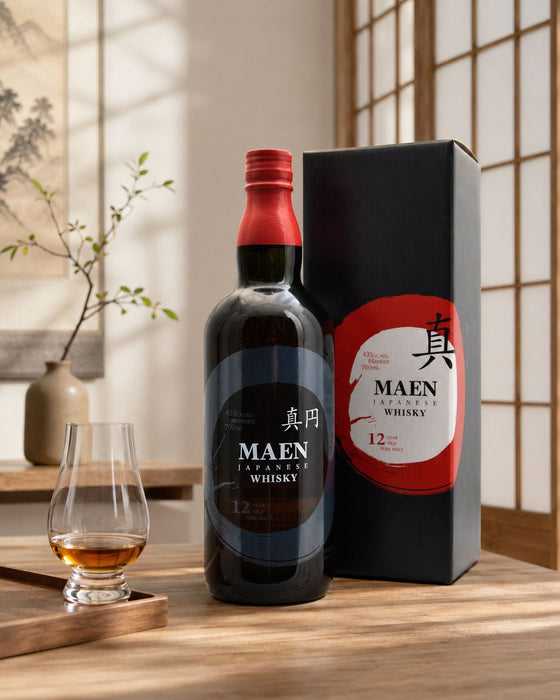 Maen Pure Malt 12 år Whisky "The True Circle" Japan 70 cl. 43%