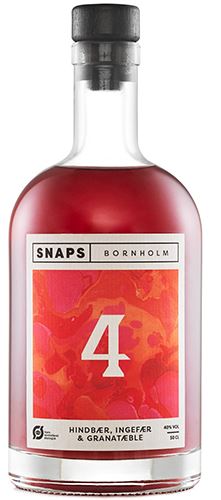 Snaps Bornholm No 4 Hindbær, ingefær & Granatæble 250ml 40%