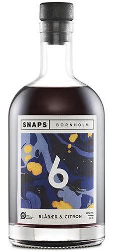 Snaps Bornholm No 6 Blåbær Citron 250ml 40%